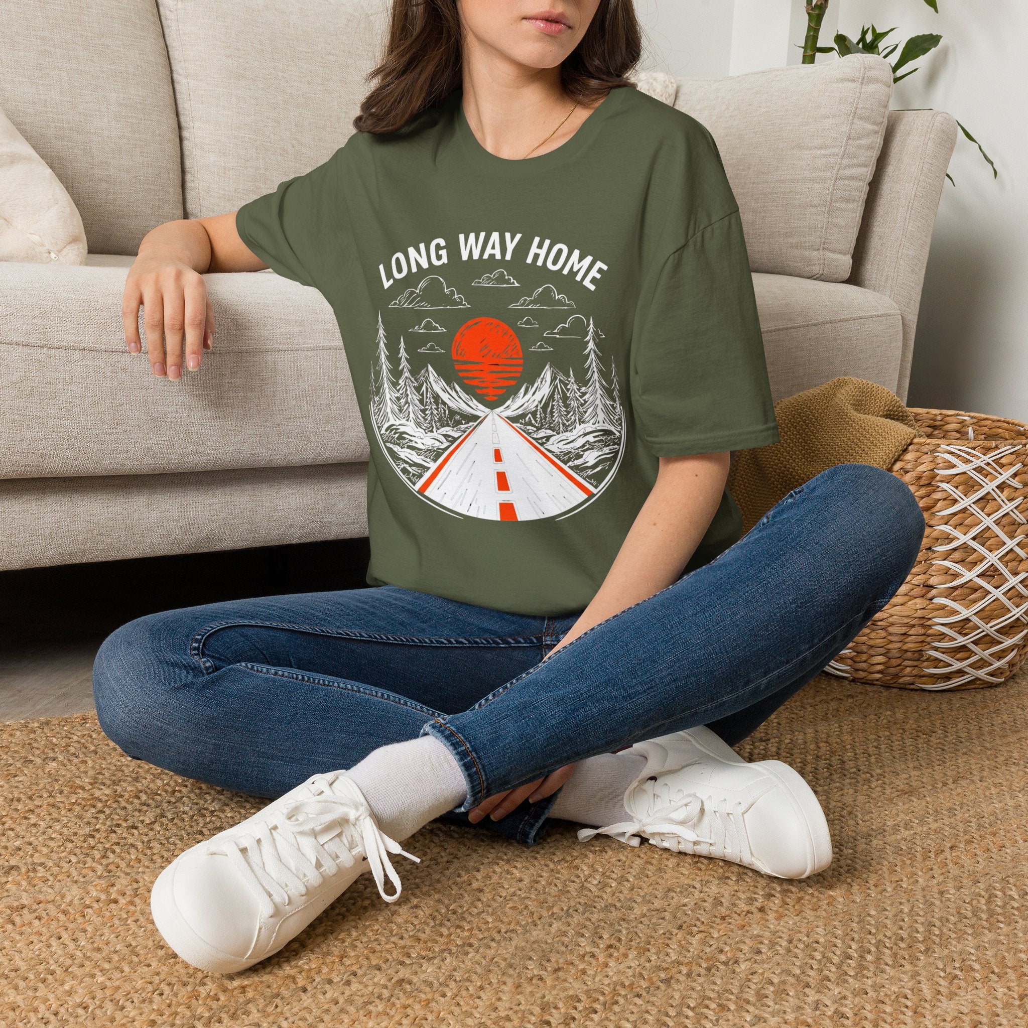 Long Way Home | Trucker T-shirt