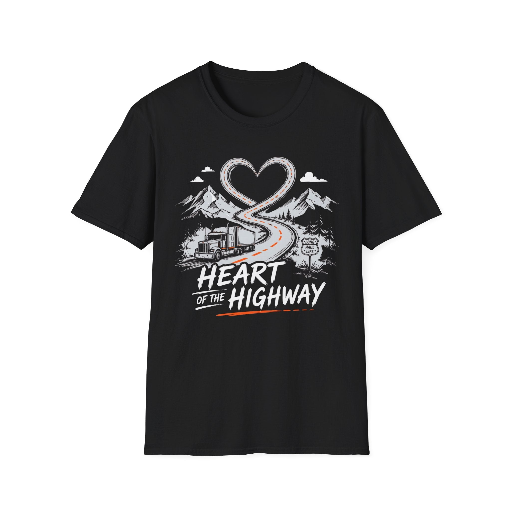 Heart Of The Highway | Trucker T-shirt