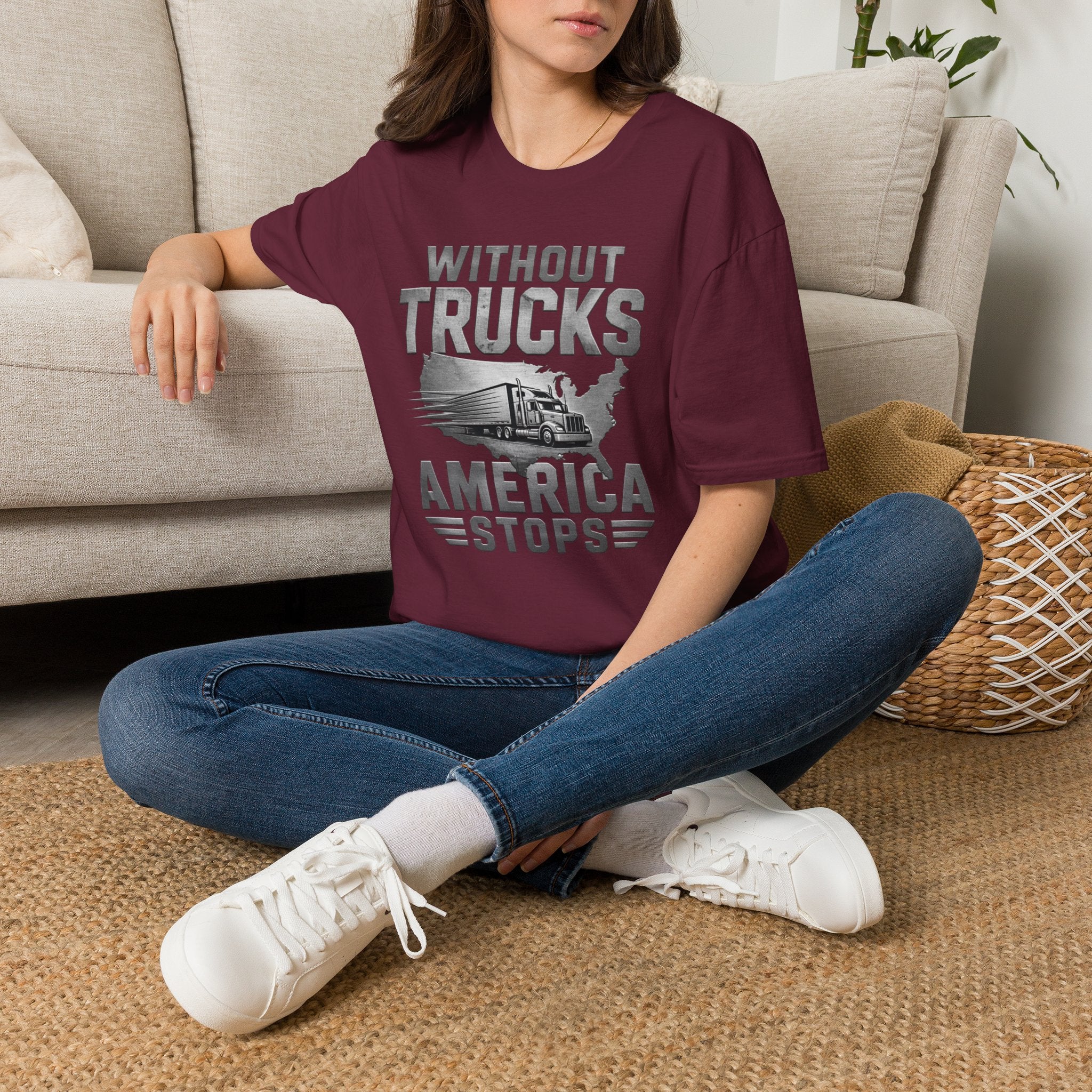 Without Trucks America Stops T-Shirt