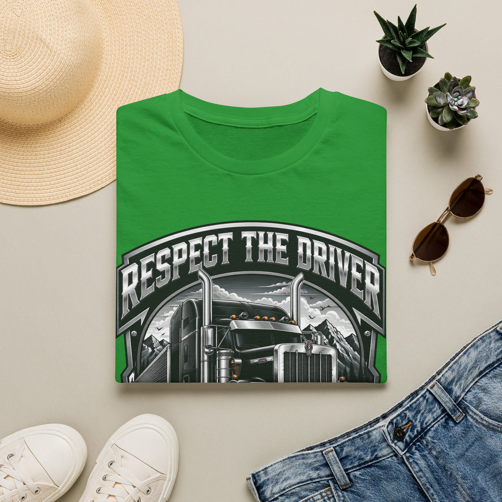Respect The Driver  - Image and Text T-Shirt