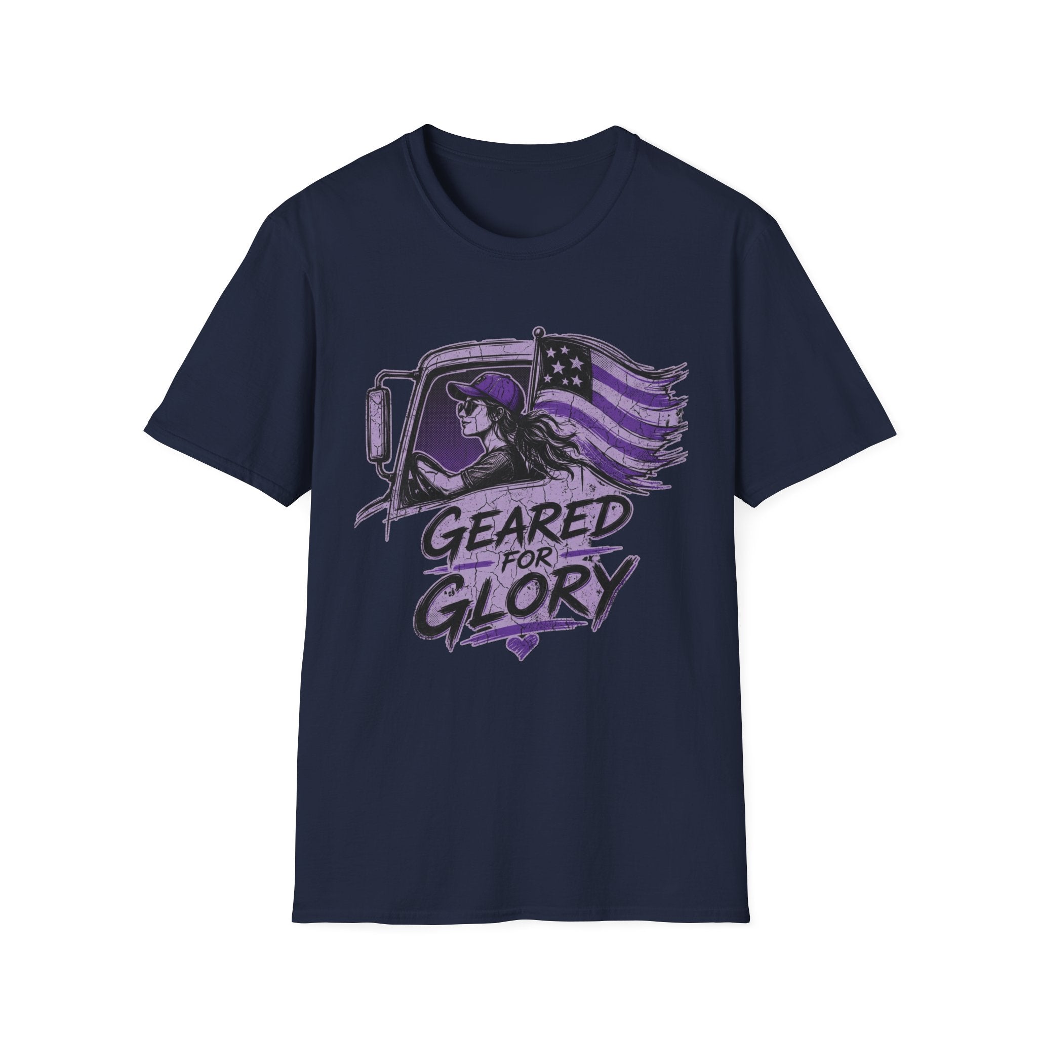 Geared For Glory - Femal Trucker | Trucker T-shirt