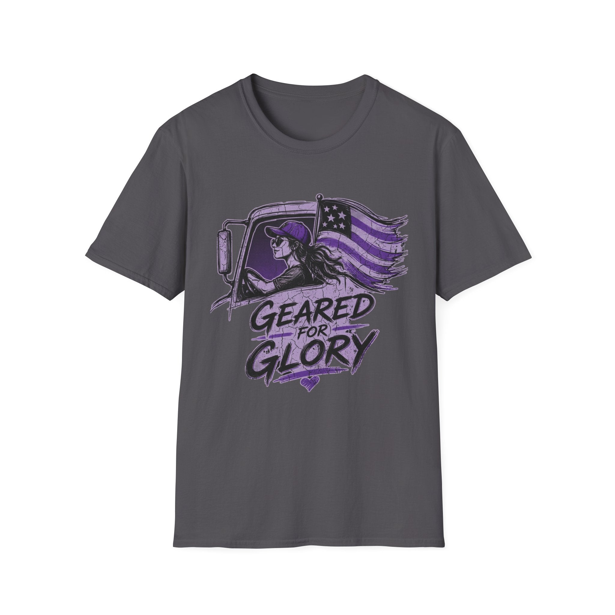 Geared For Glory - Femal Trucker | Trucker T-shirt