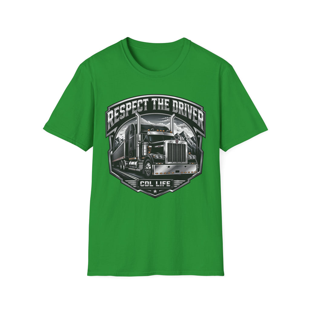 Respect The Driver  - Image and Text T-Shirt