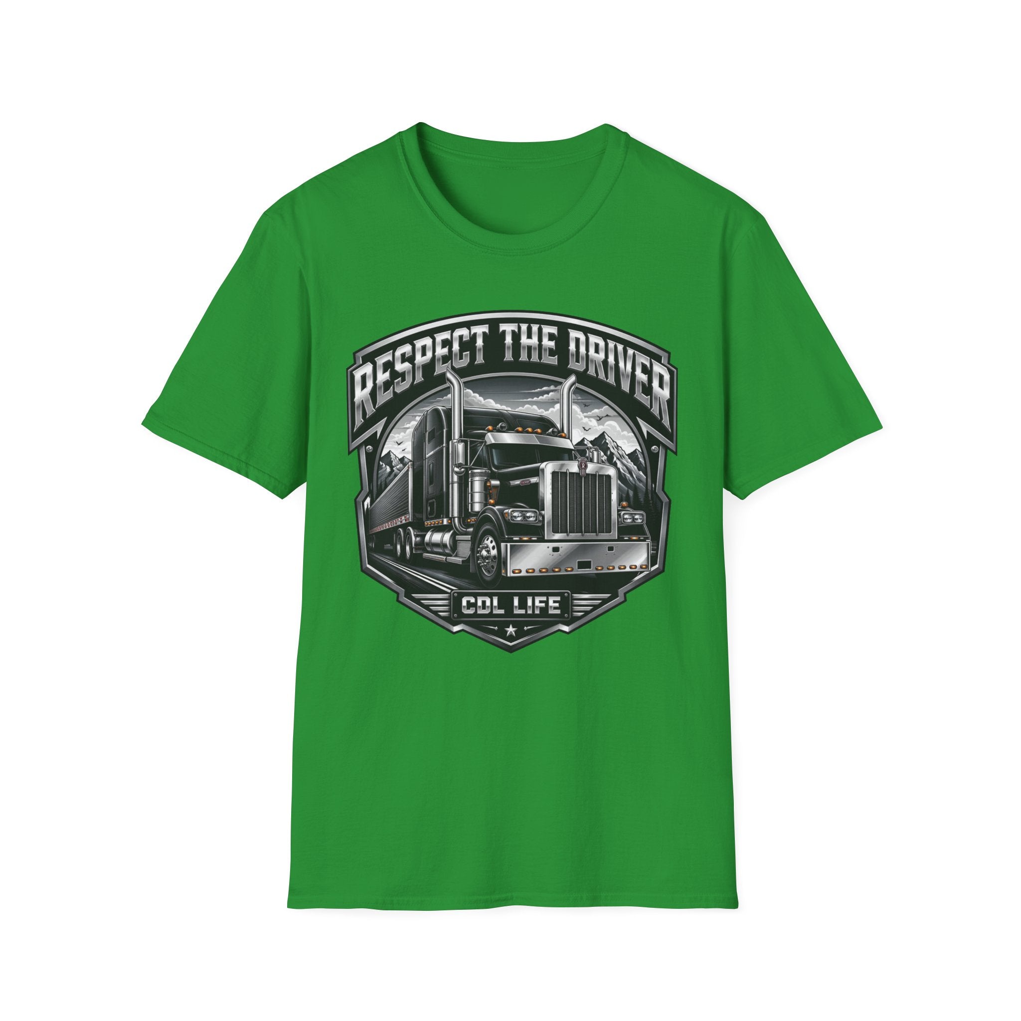 Respect The Driver  - Image and Text T-Shirt