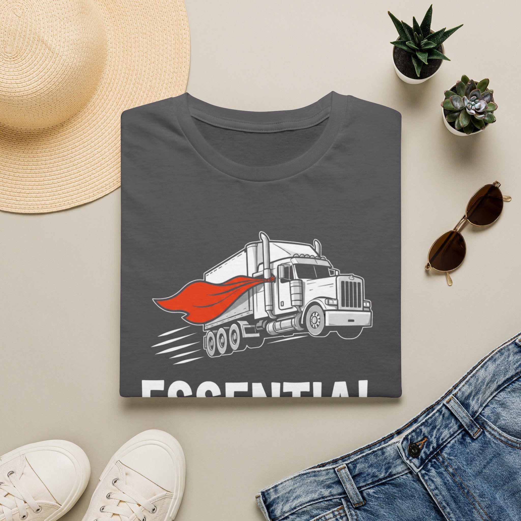 Essential Not Optional | Trucker T-shirt