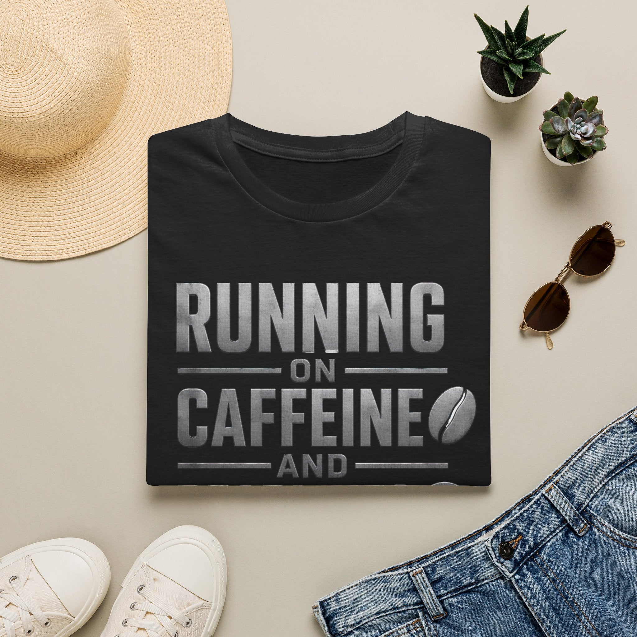 Running on Caffeine and Deadlines T-Shirt