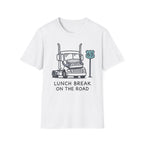 Trucker T-Shirt — 'Lunch Break on the Road' Route 63 Graphic Tee