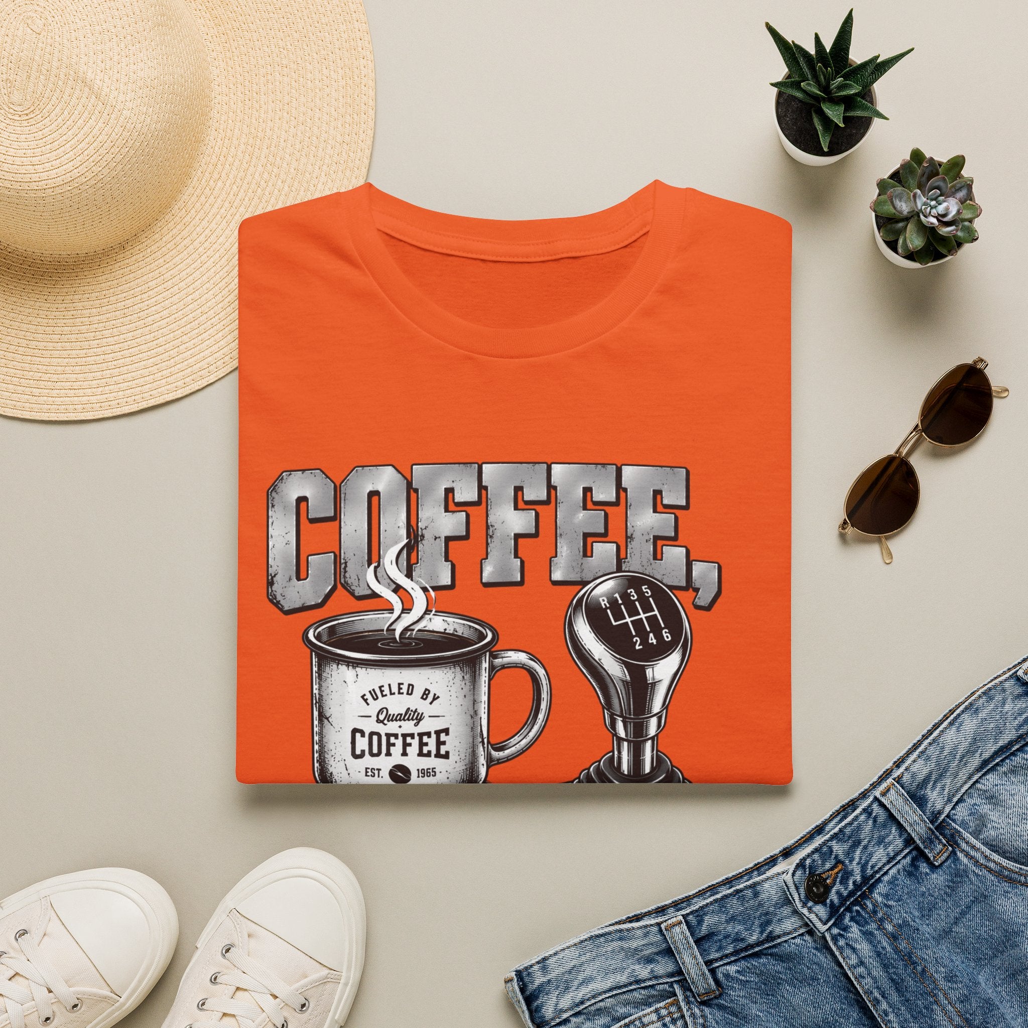 Coffee Clutch Repeat   - Image and Text T-Shirt