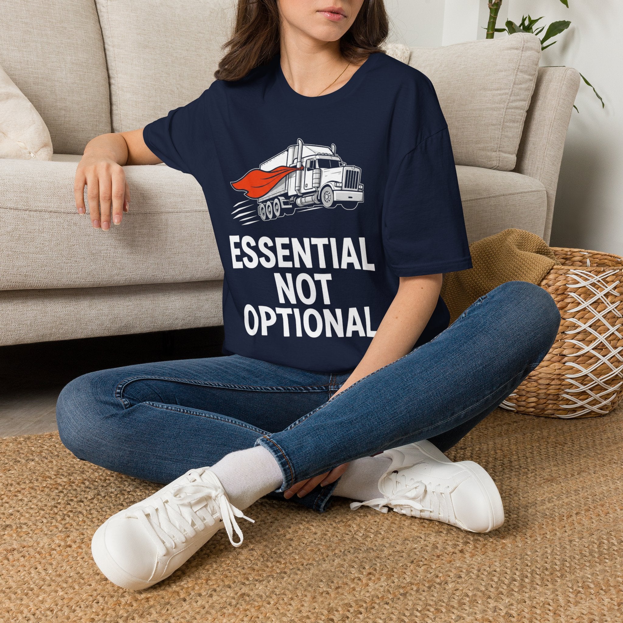 Essential Not Optional | Trucker T-shirt