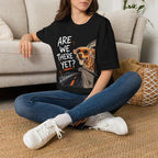 Are We There Yet - Dog image | Trucker T-shirt