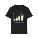 Caffeine Leve Rising | Trucker T-shirt