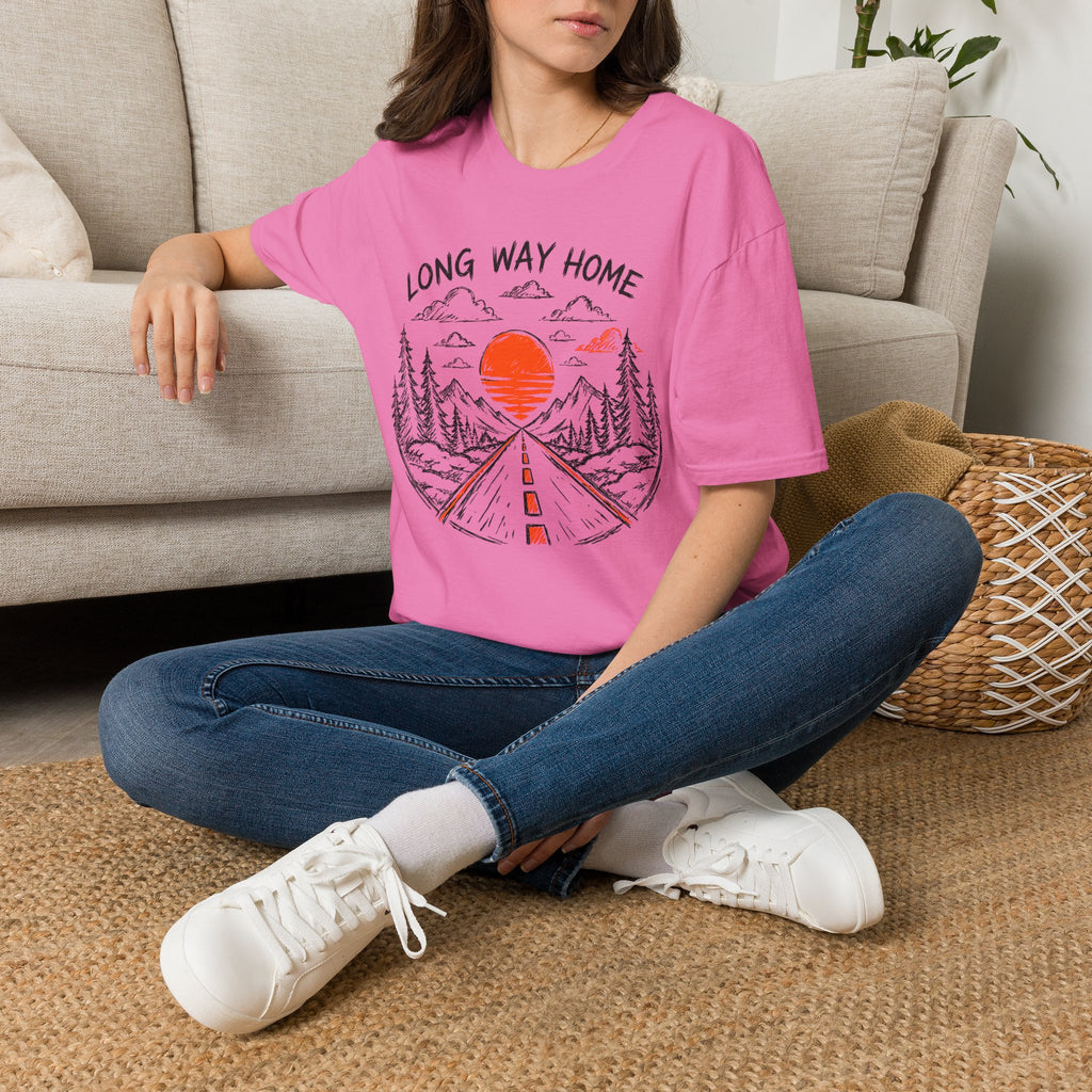 Long Way Home T-Shirt — 'Lunch Break on the Road' Route 63 Graphic Tee