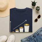 Caffeine Leve Rising | Trucker T-shirt