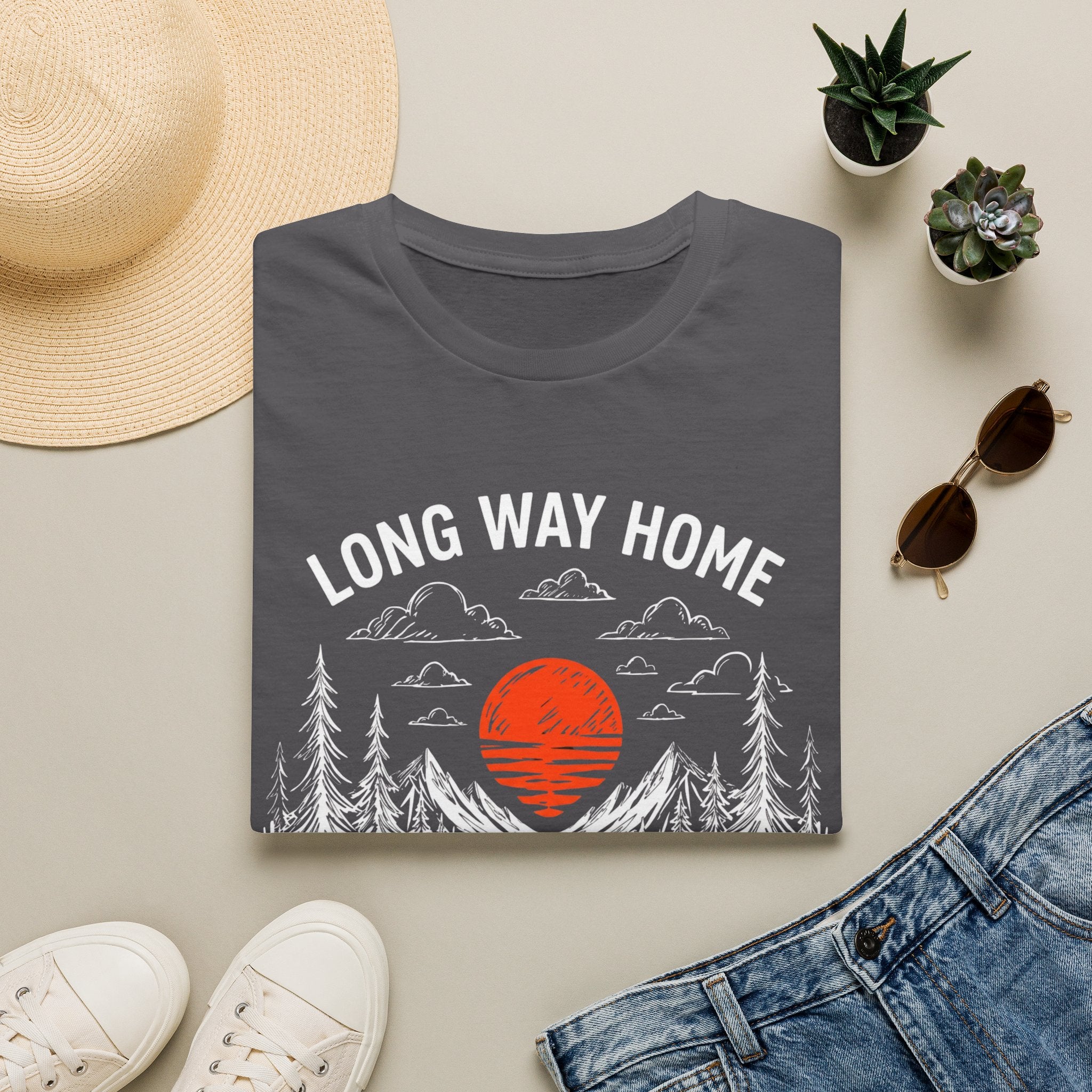 Long Way Home | Trucker T-shirt