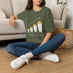 Caffeine Leve Rising | Trucker T-shirt