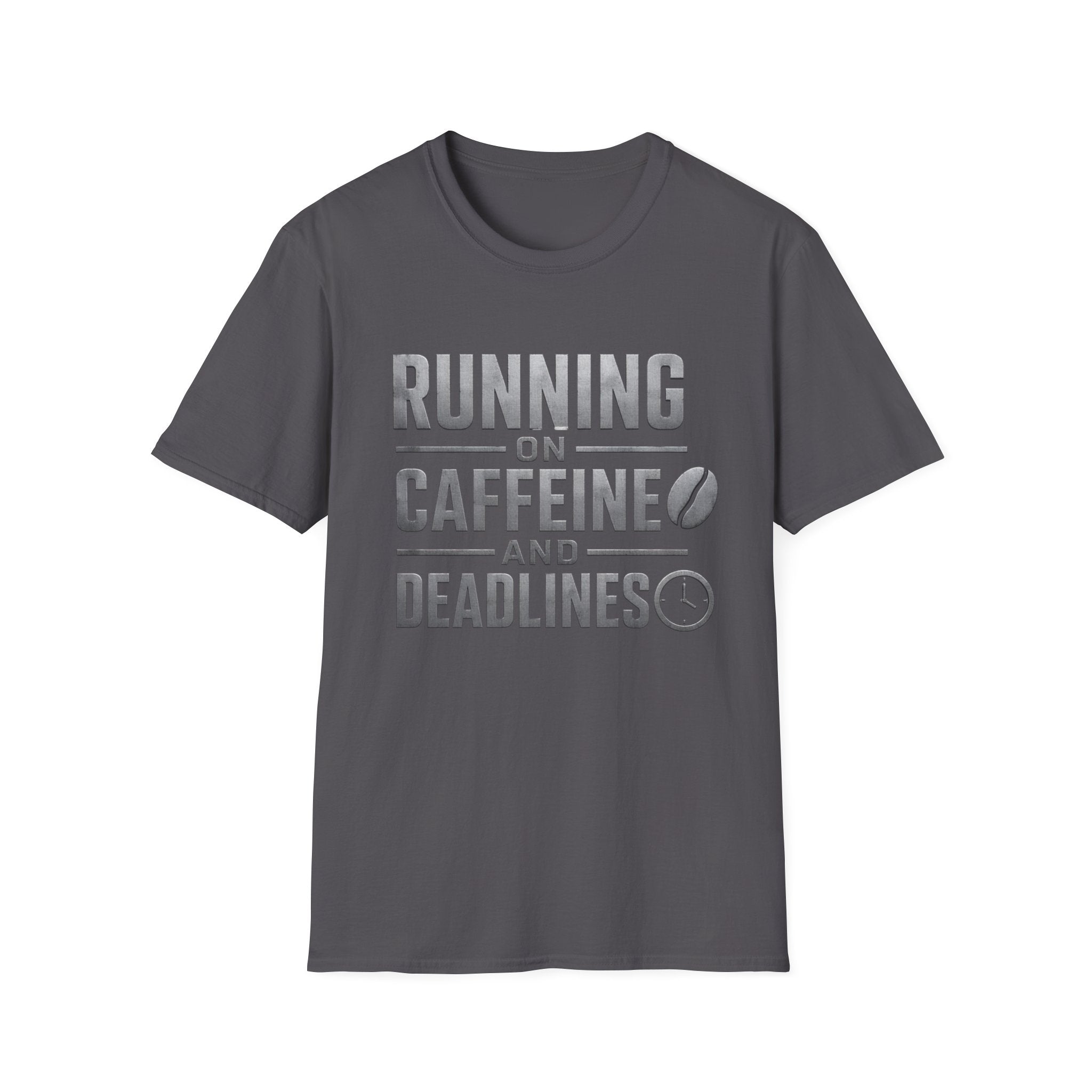 Running On Caffeine And Deadlines | Trucker T-shirt