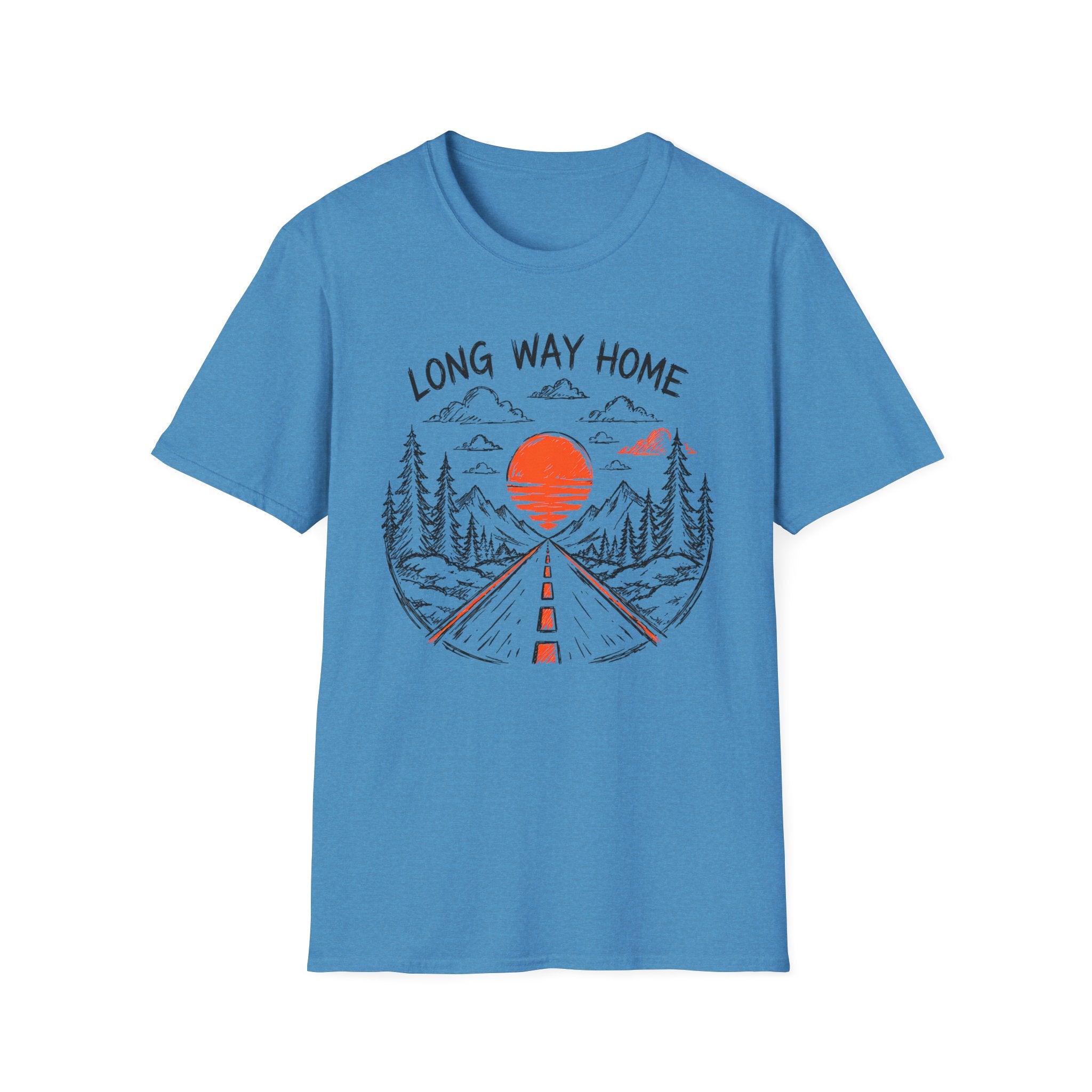 Long Way Home T-Shirt — 'Lunch Break on the Road' Route 63 Graphic Tee