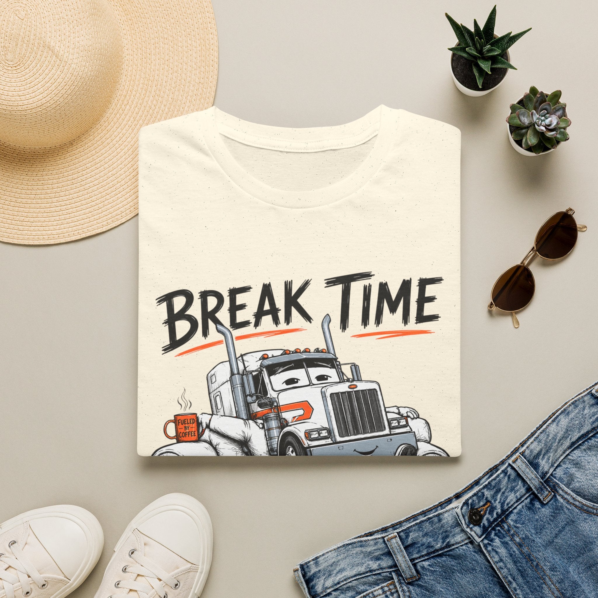 Break Time For Trucker - T-Shirt