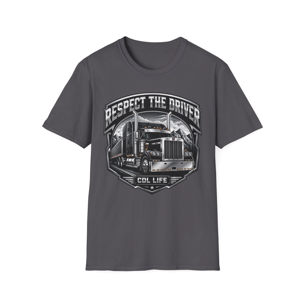 Respect The Driver  - Image and Text T-Shirt