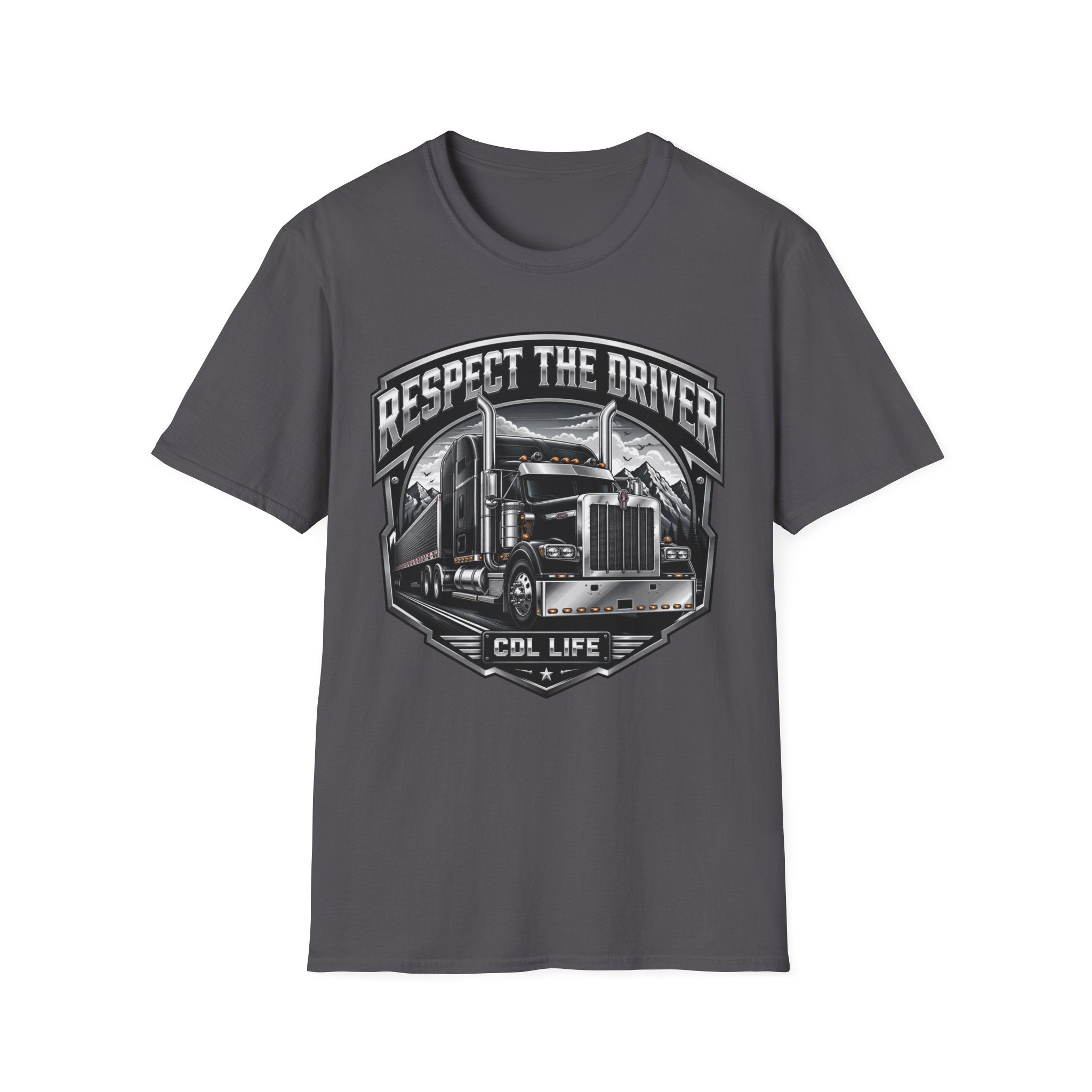 Respect The Driver  - Image and Text T-Shirt