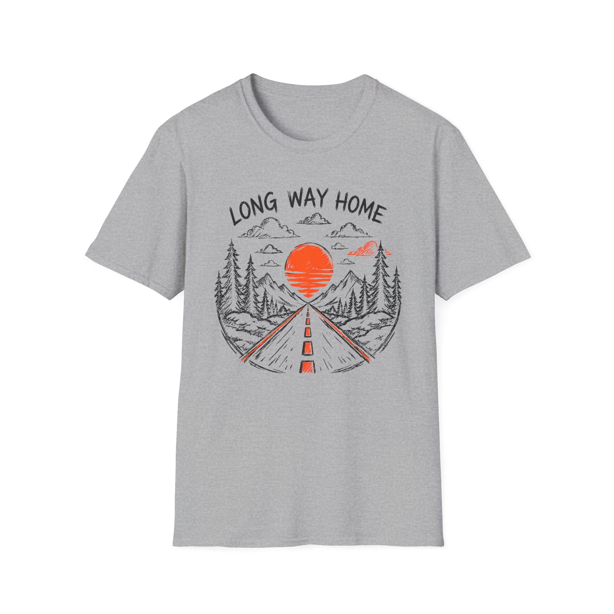 Long Way Home T-Shirt — 'Lunch Break on the Road' Route 63 Graphic Tee