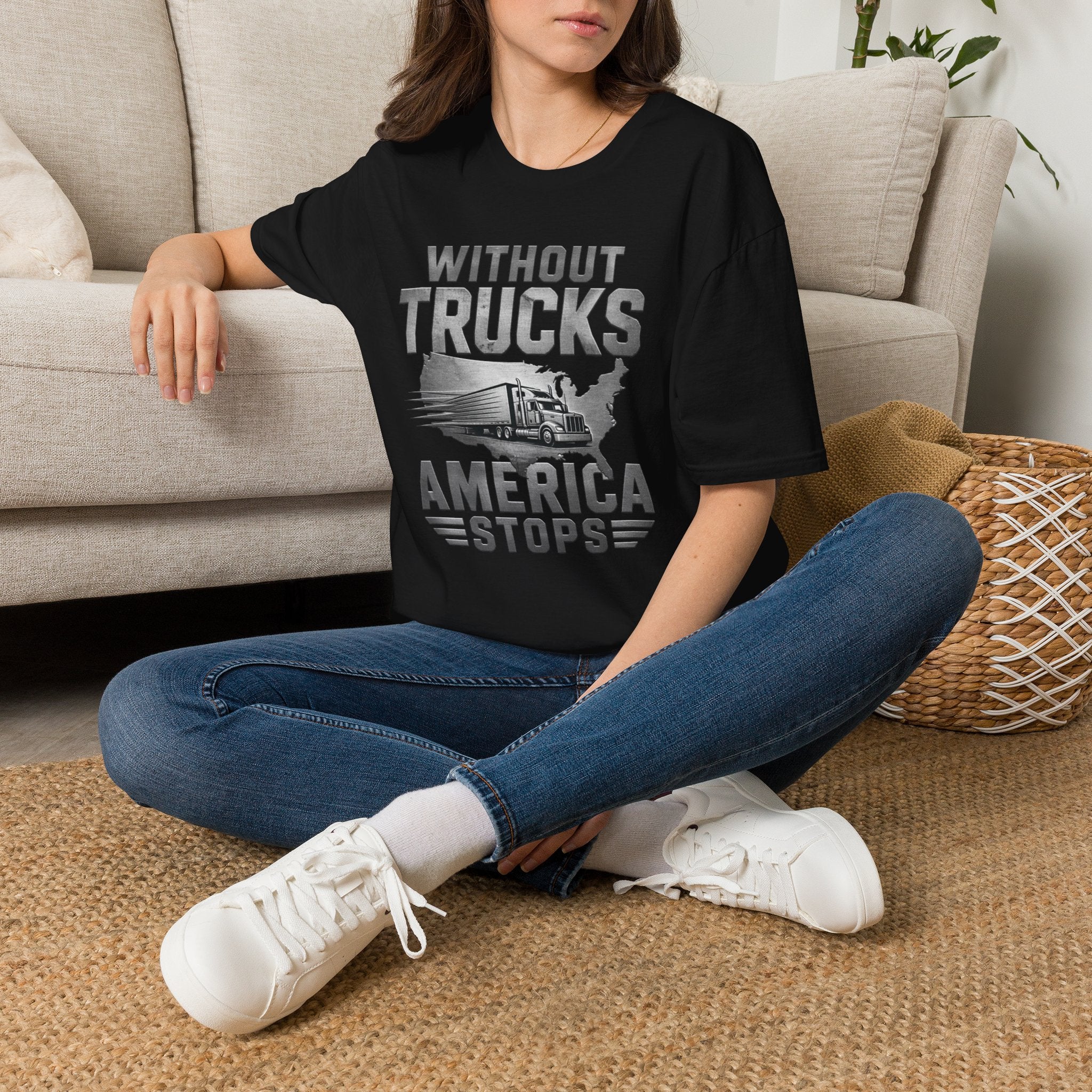 Without Trucks America Stops T-Shirt