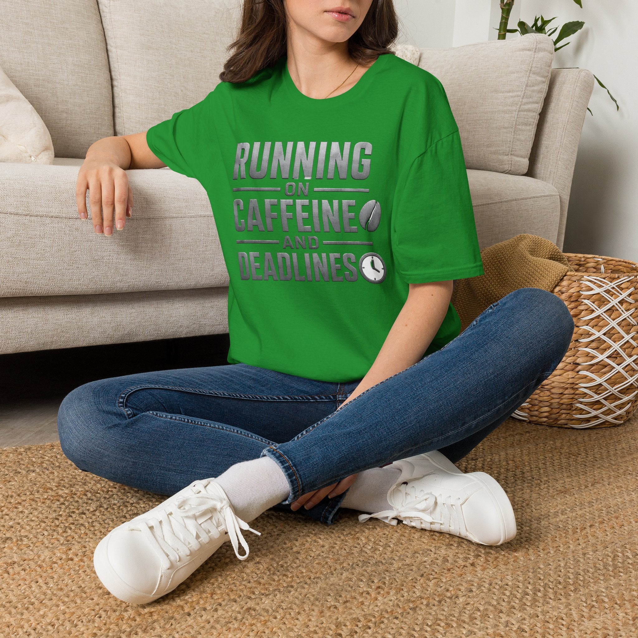 Running on Caffeine and Deadlines T-Shirt