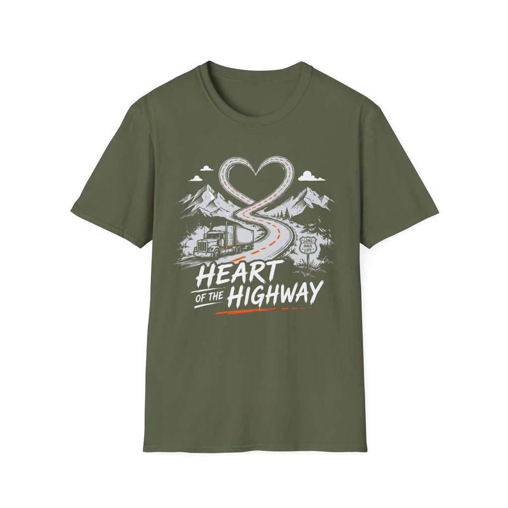 Heart Of The Highway | Trucker T-shirt