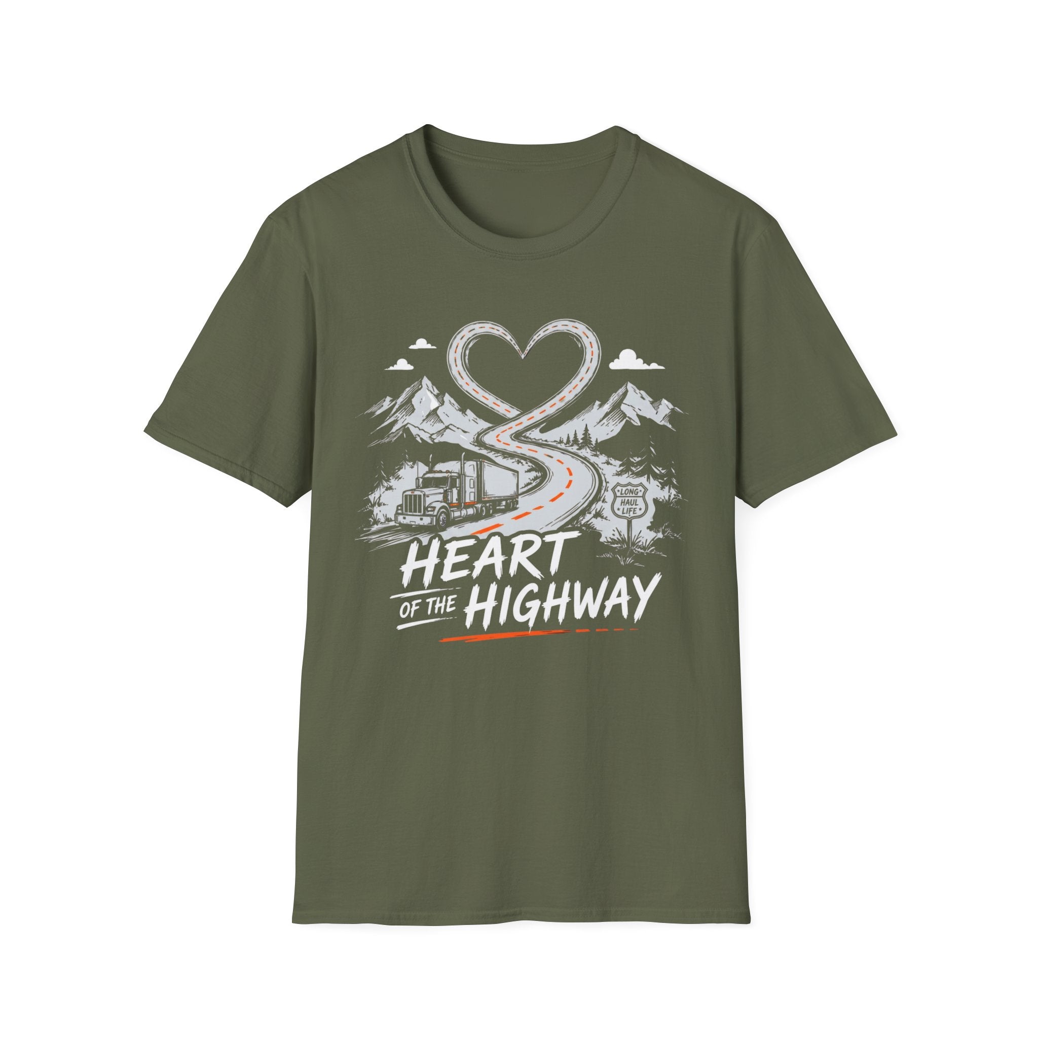 Heart Of The Highway | Trucker T-shirt