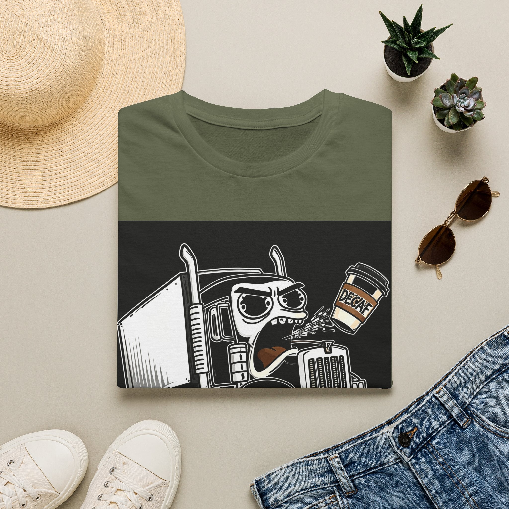 No Decaf Zone | Trucker T-shirt