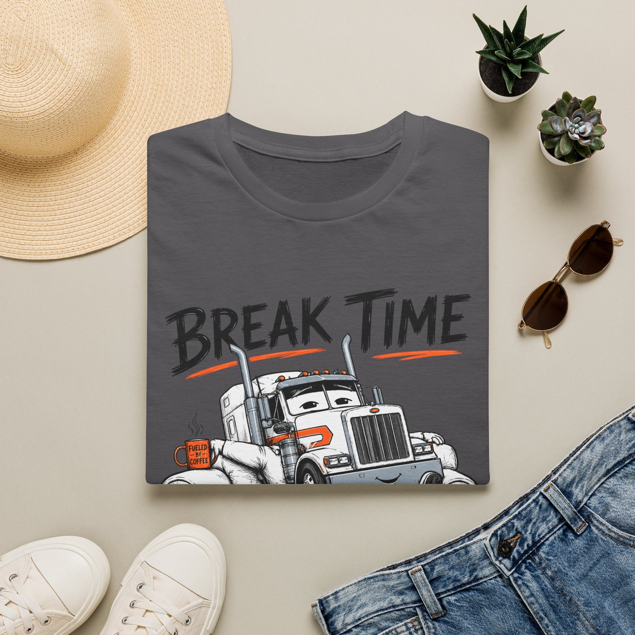 Break Time For Trucker - T-Shirt