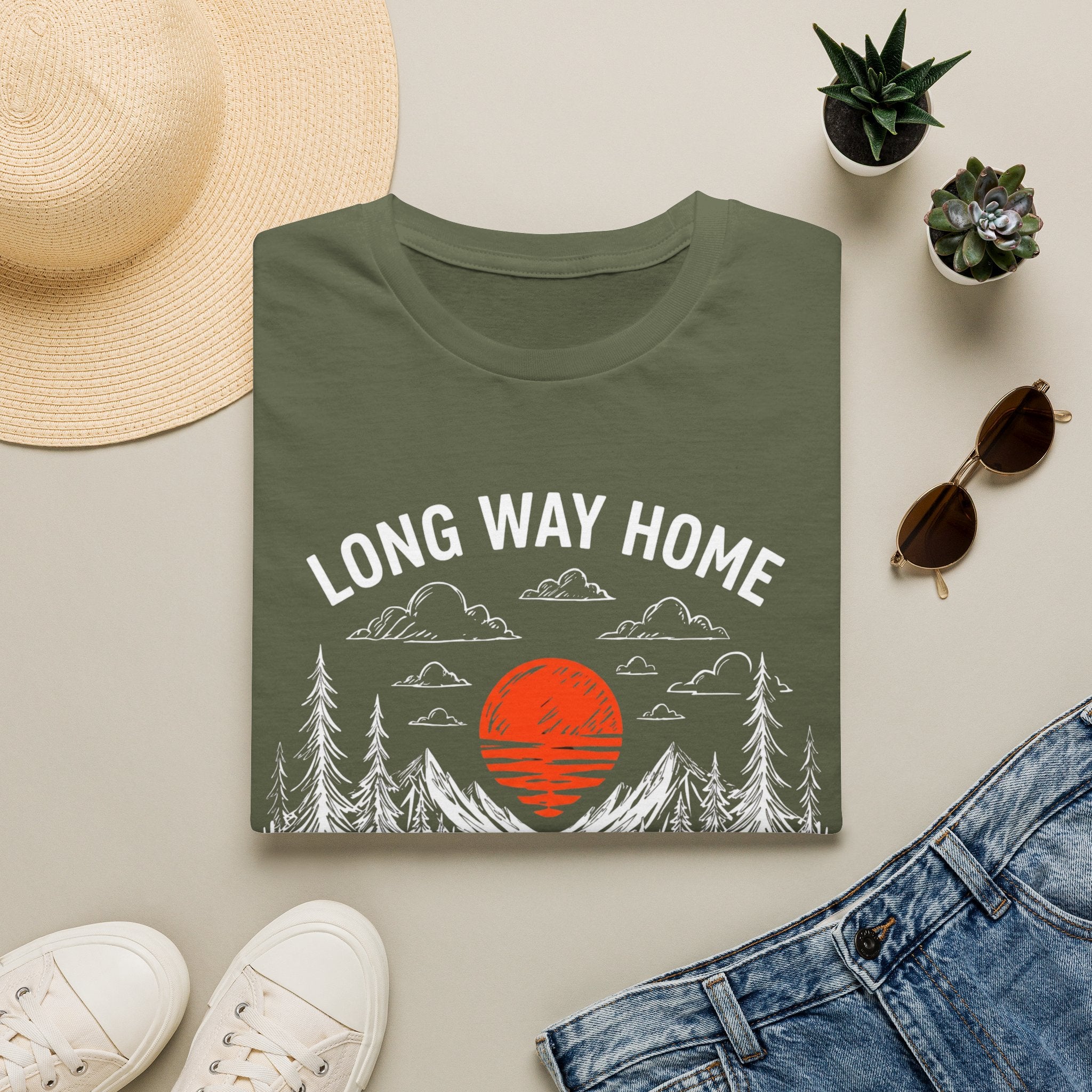 Long Way Home | Trucker T-shirt