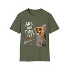 Are We There Yet - Dog image | Trucker T-shirt