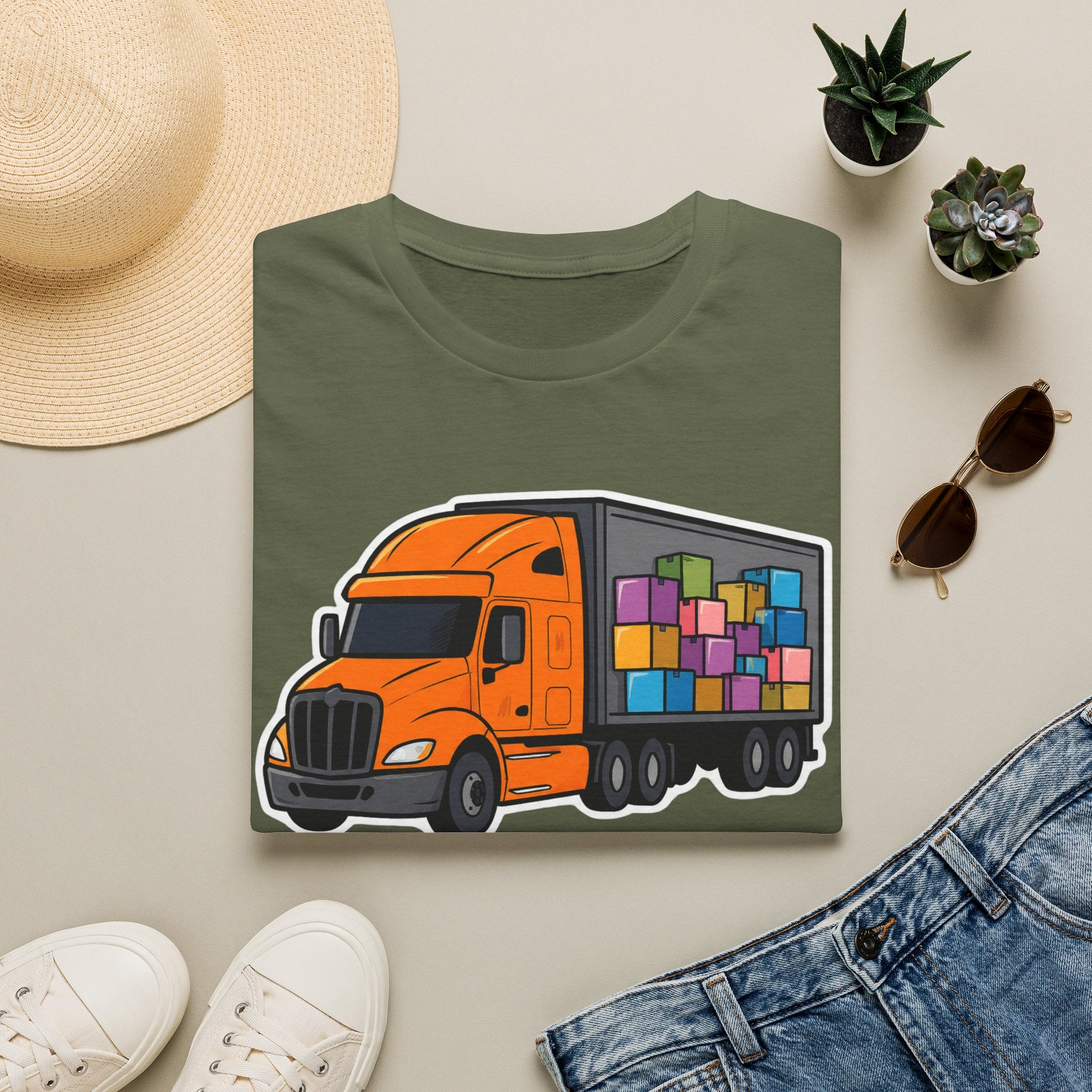 We Are The Reason You Have Stuff  | Trucker T-shirt