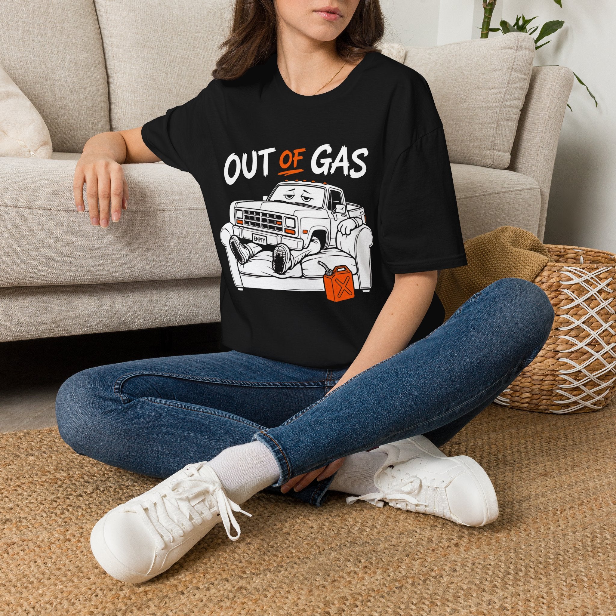 Out Of Gas | Trucker T-shirt