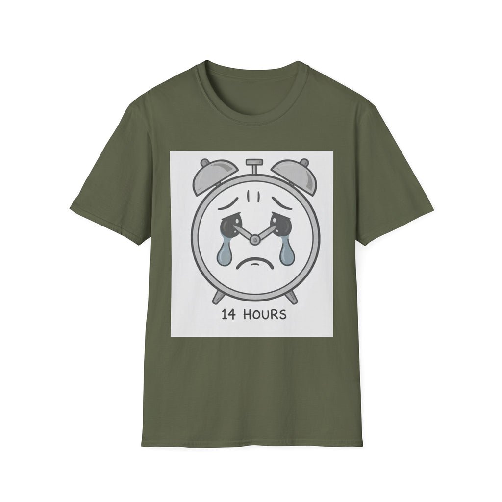 14 Hours - Crying Clock| Trucker T-shirt