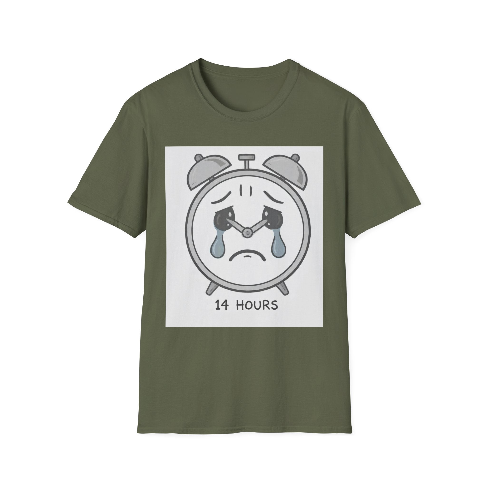 14 Hours - Crying Clock| Trucker T-shirt