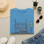 Trucker T-Shirt — 'Lunch Break on the Road' Route 63 Graphic Tee