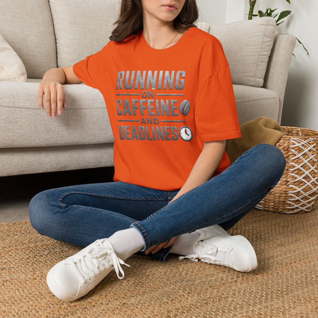 Running on Caffeine and Deadlines T-Shirt
