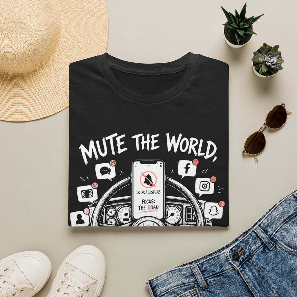 Mute The World Drive The Truck | Trucker T-shirt