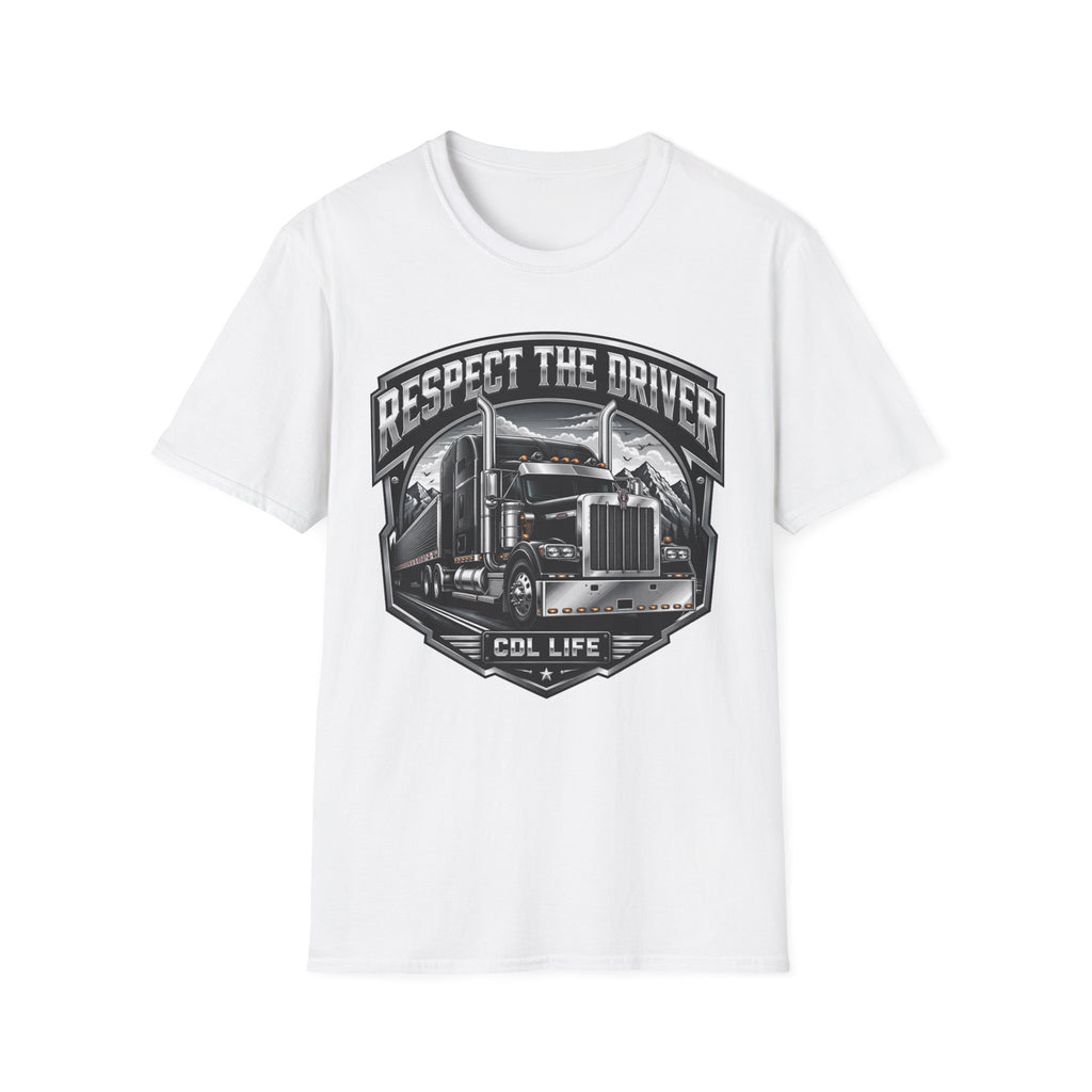 Respect The Driver  - Image and Text T-Shirt