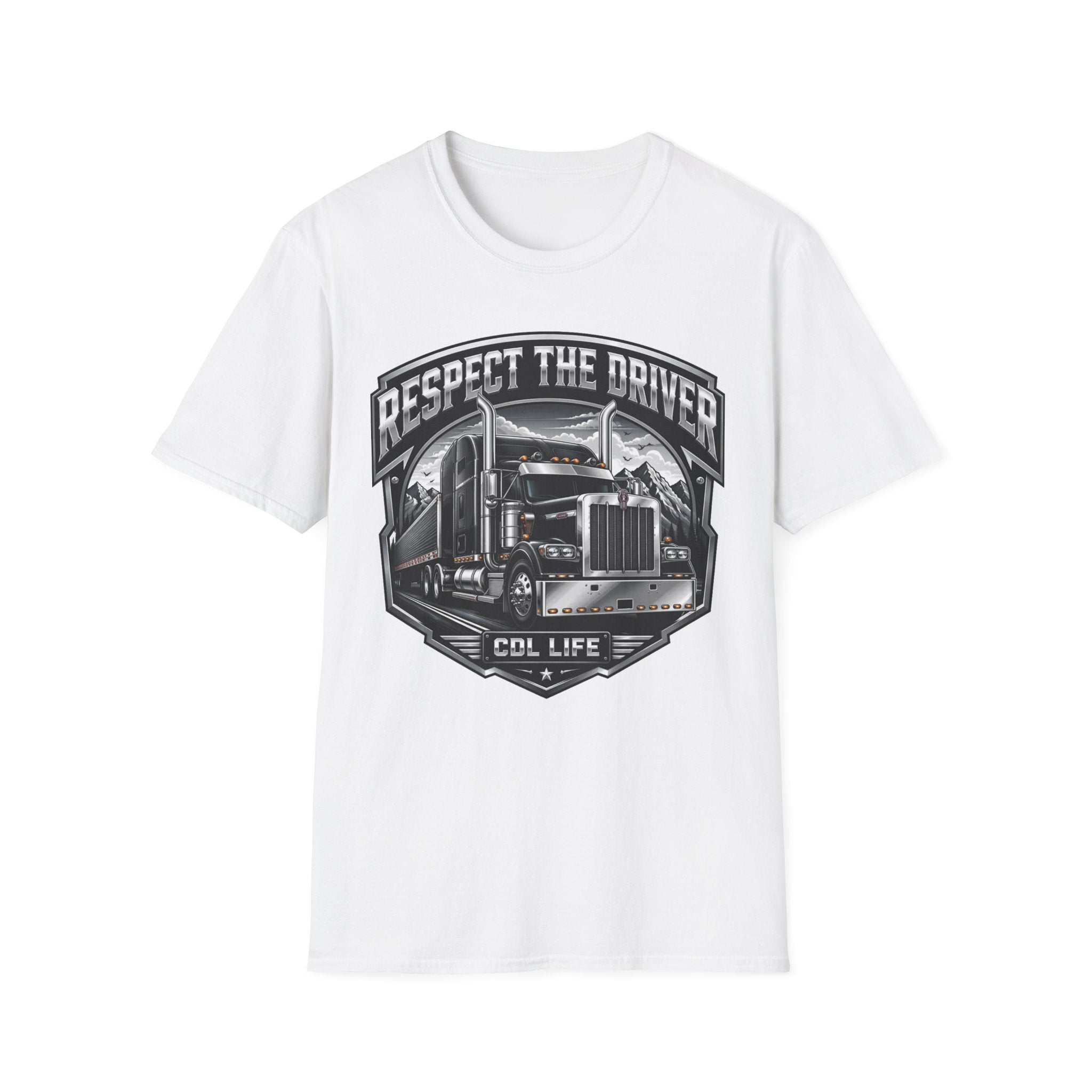 Respect The Driver  - Image and Text T-Shirt