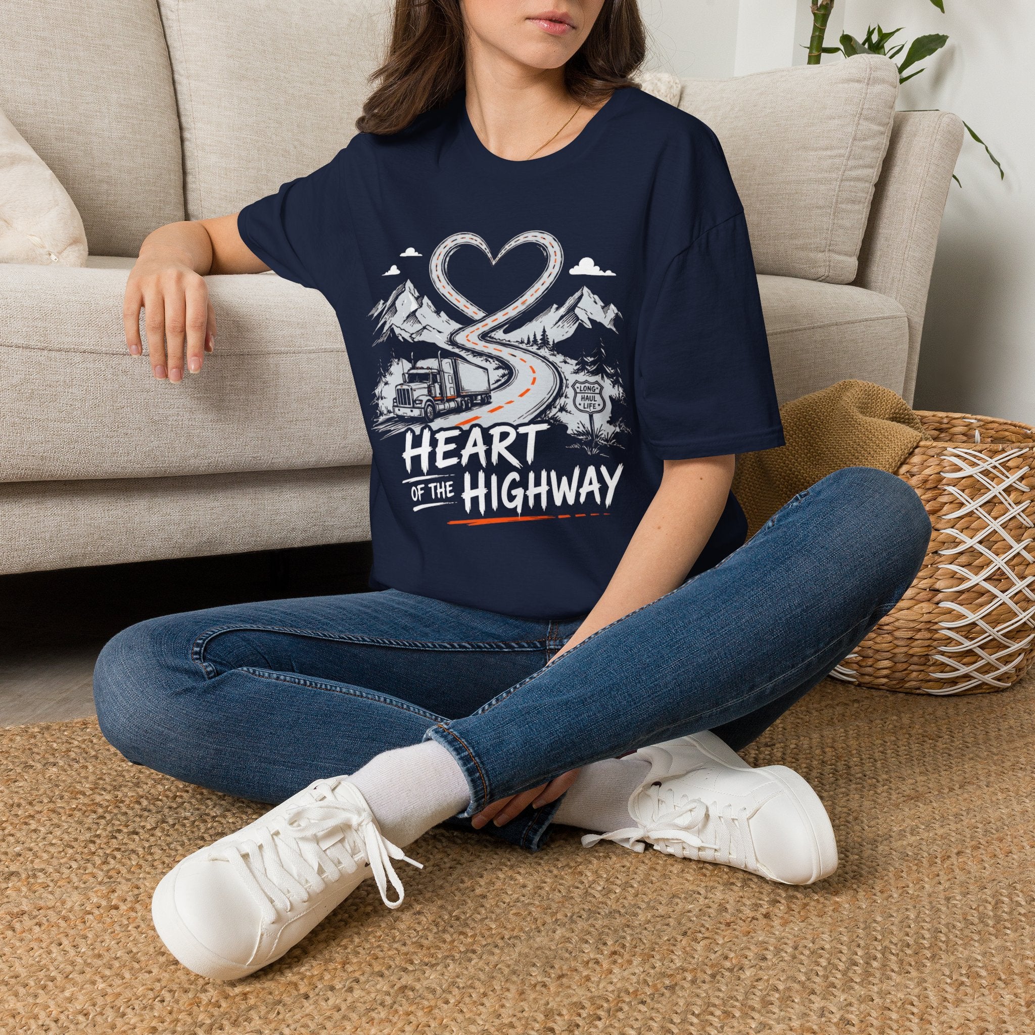 Heart Of The Highway | Trucker T-shirt