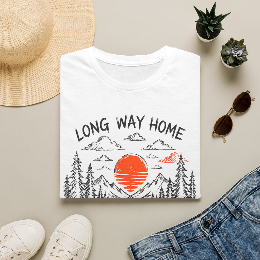 Long Way Home T-Shirt — 'Lunch Break on the Road' Route 63 Graphic Tee
