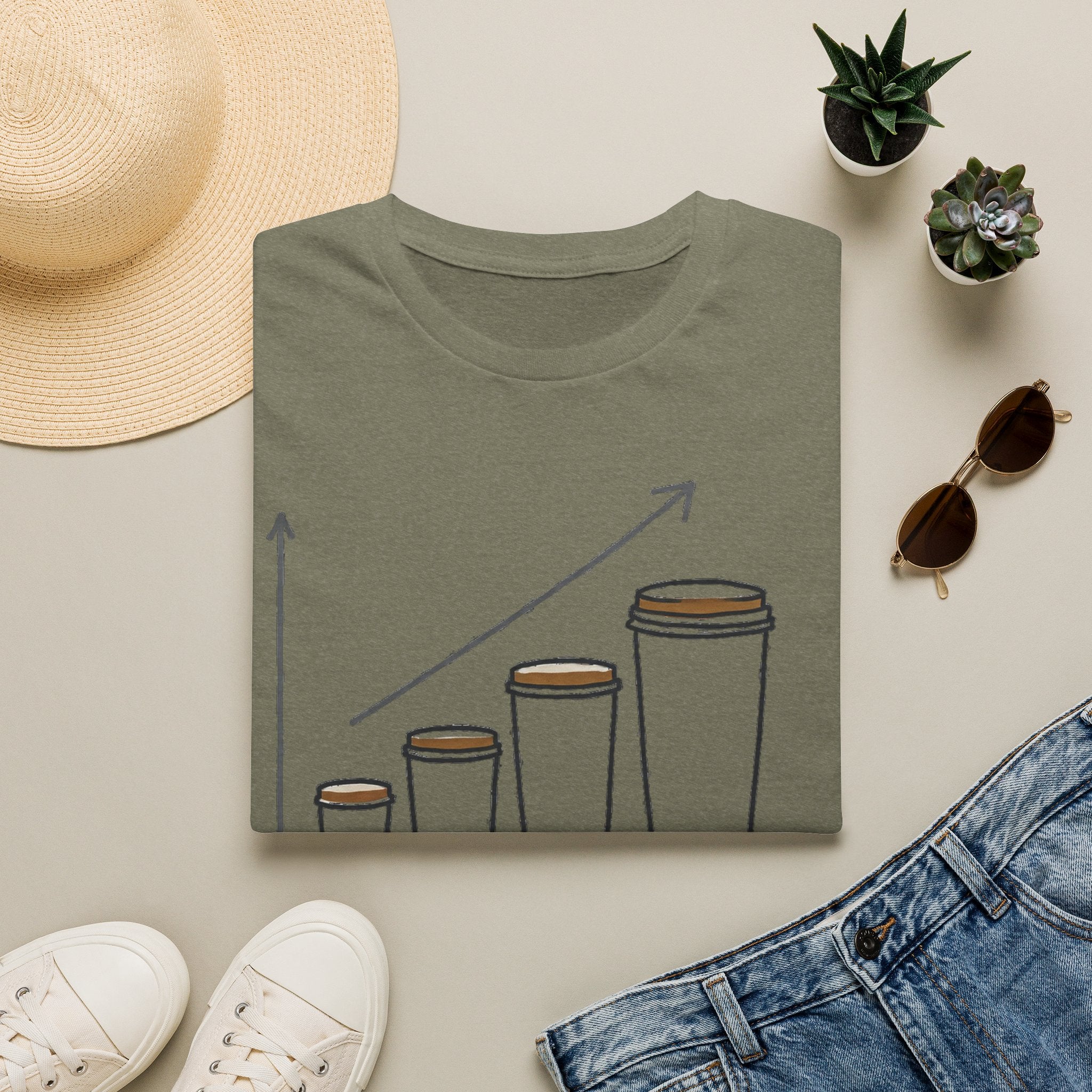 Coffee Level Rising  - T-Shirt