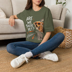 Are We There Yet - Dog image | Trucker T-shirt