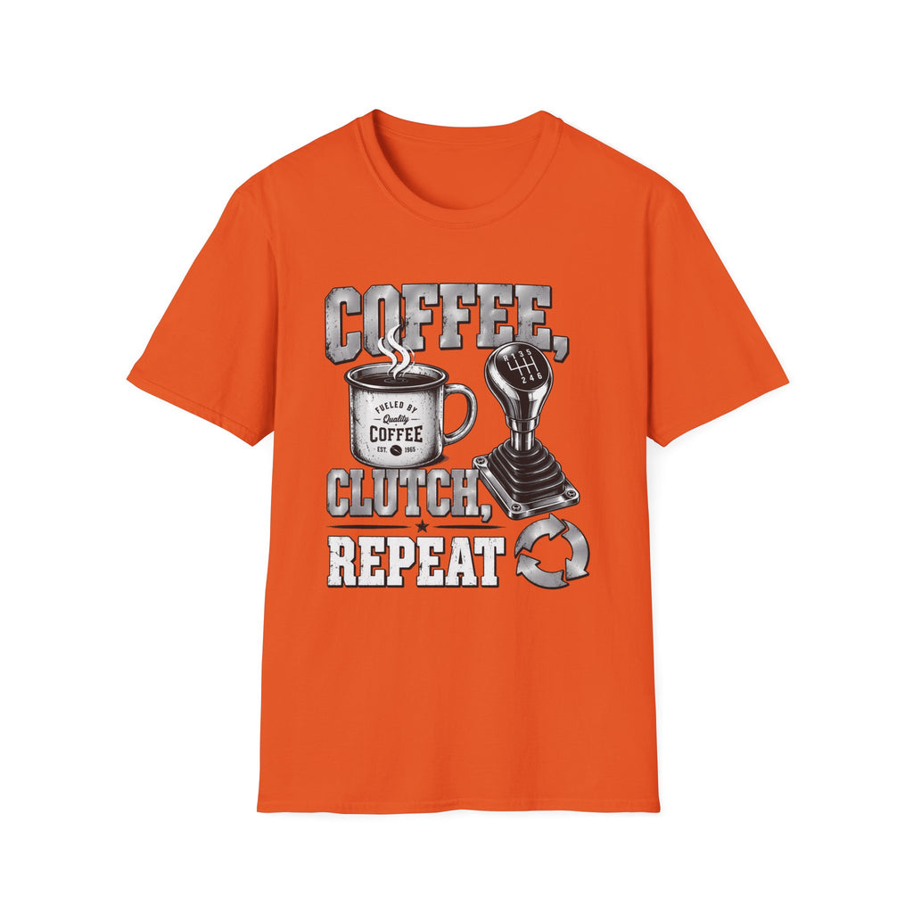 Coffee Clutch Repeat   - Image and Text T-Shirt