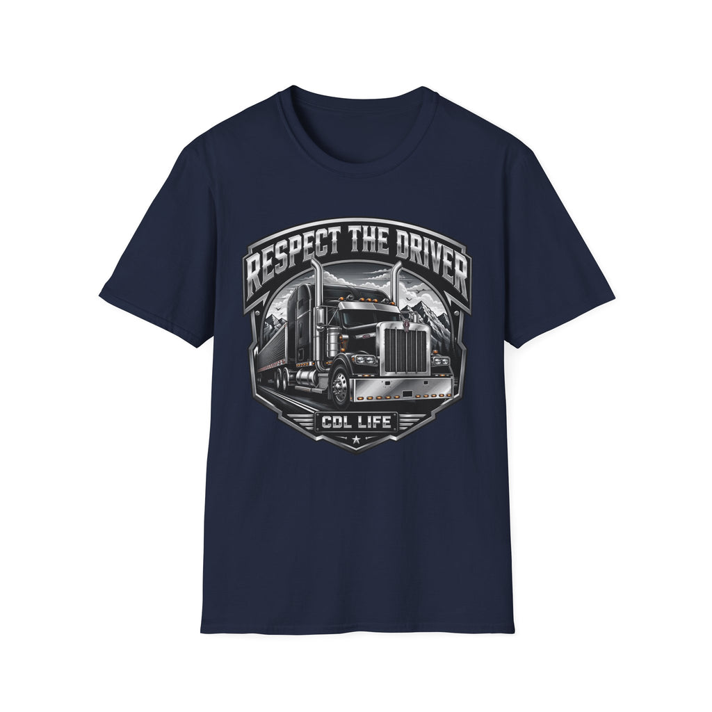 Respect The Driver  - Image and Text T-Shirt