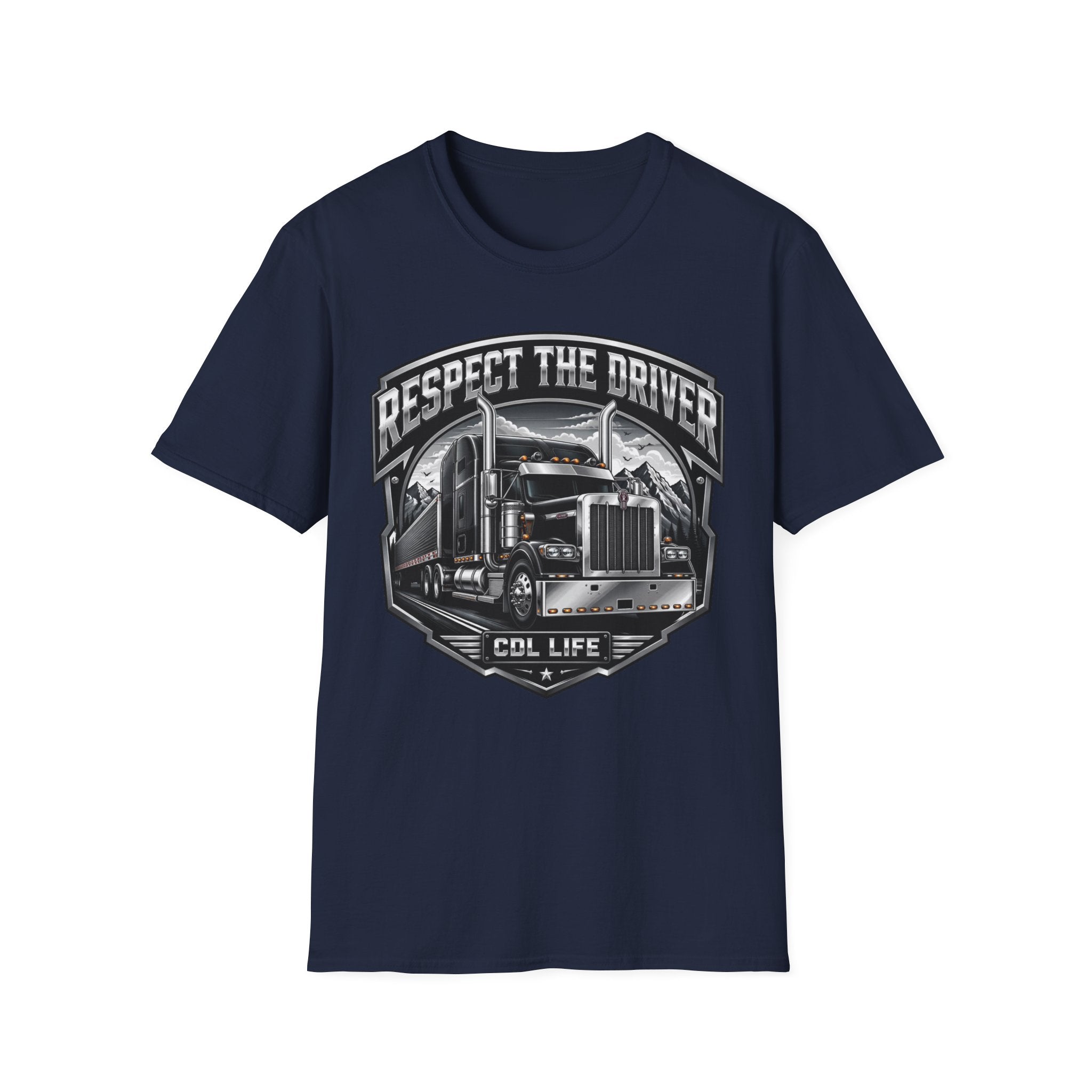 Respect The Driver  - Image and Text T-Shirt