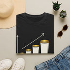 Caffeine Leve Rising | Trucker T-shirt